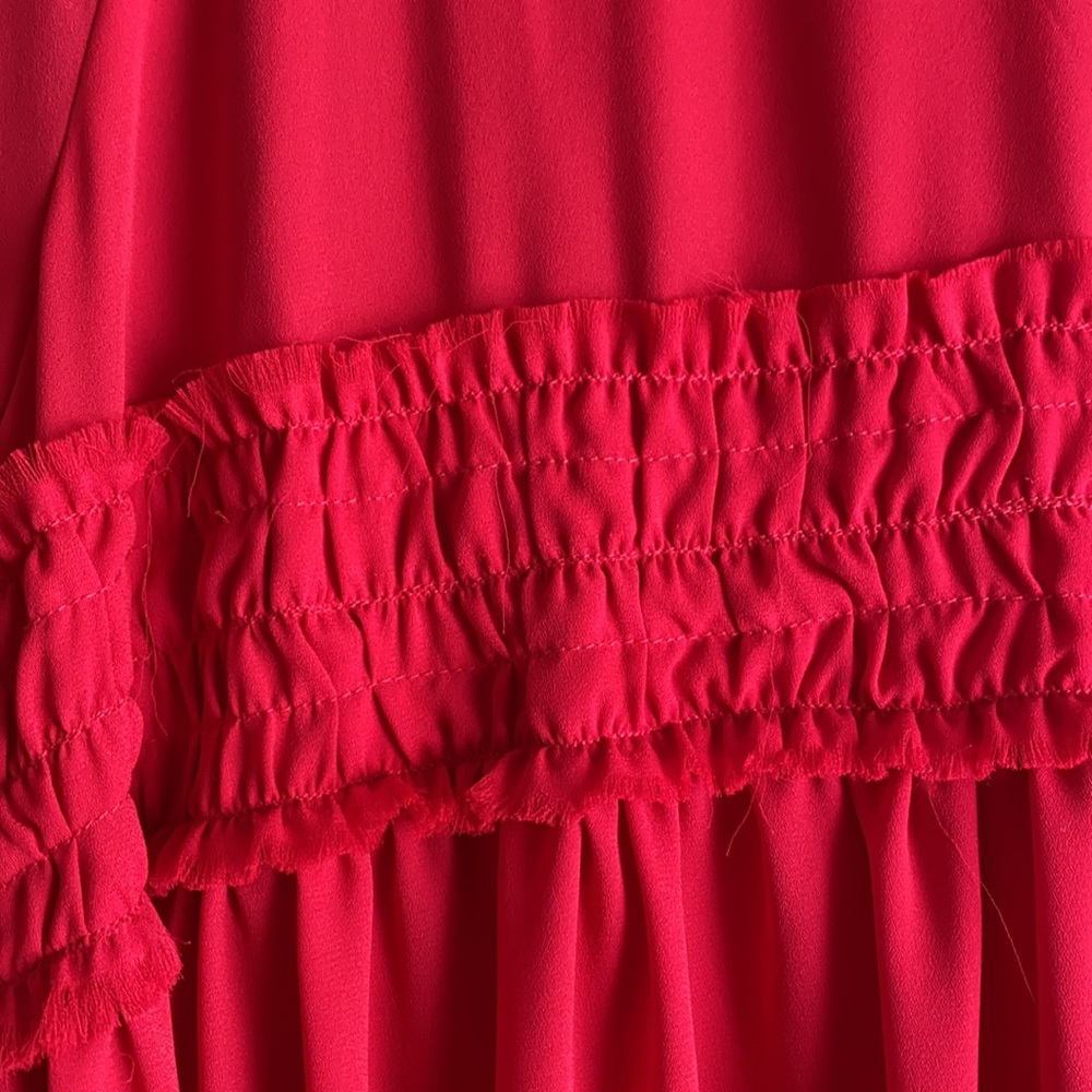 ASOS Red Ruffle Dress - Picture 4 of 9